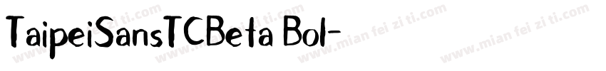 TaipeiSansTCBeta Bol字体转换